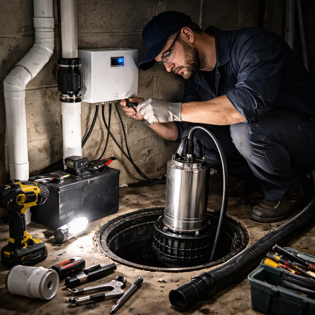Réparation installation pompe de puisard Montréal